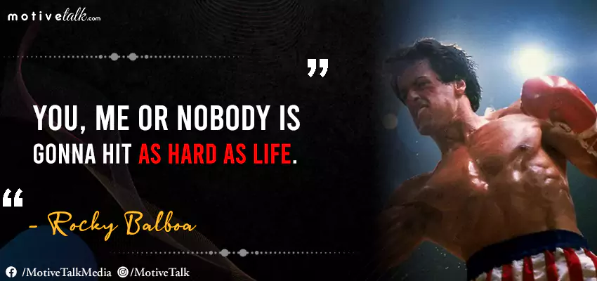 32 Rocky Balboa Quotes to Motivate You Towards Victory - Motive Talk