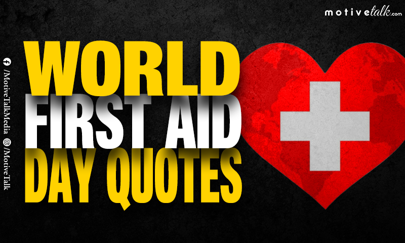 World First Aid Day Quotes